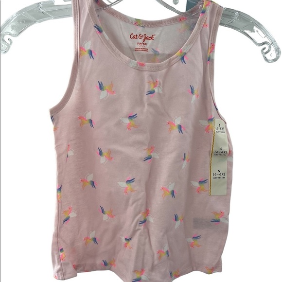 17. NWT Pink Unicorn Girl 6/6X Top - Picture 1 of 3
